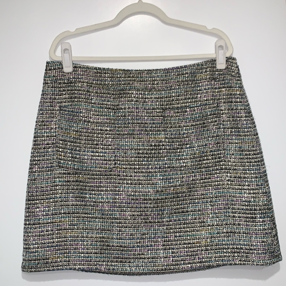 NWT Ann Taylor LOFT Metallic Threads Pencil Skirt Size 14 Two Front Pockets NWT